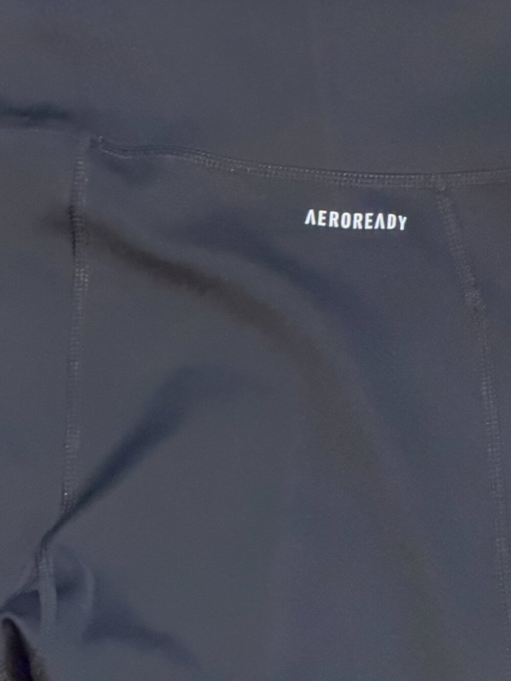 adidas AeroReady Black High Waisted 3-Stripe Pocket Leggings Size M Like New - Picture 8 of 8